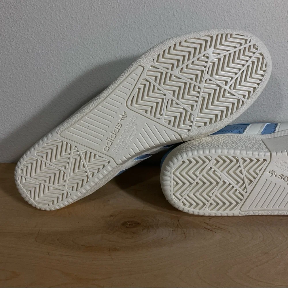 Adidas Tyshawn Low Sky Blue Leather Skateboarding Shoe - Size 11